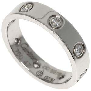 CARTIER Silver Diamond Love Ring #47